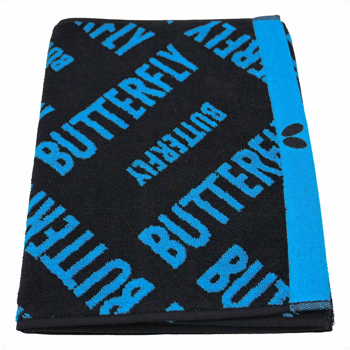 Butterfly Ramic Sports Towel - Black - Folded